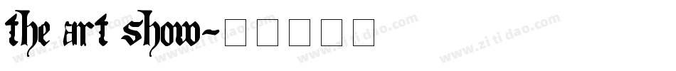 The Art Show字体转换